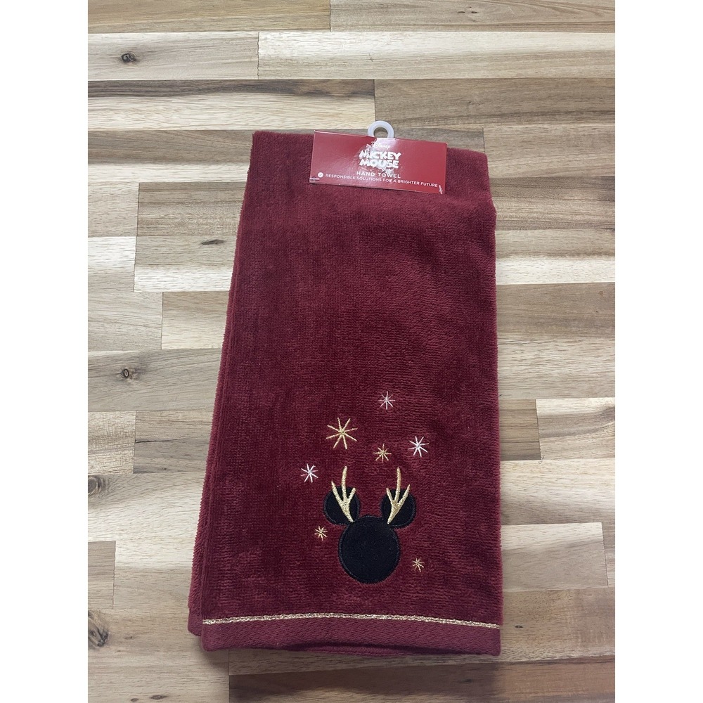 Mickey Mouse hand towel, Christmas NWT‎